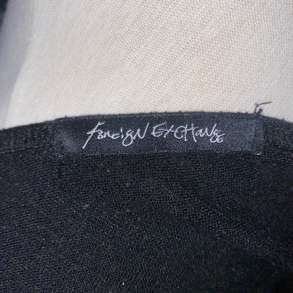 Foreign Exchange One Armed Cut Out Black Sweater - Picture 5 of 6